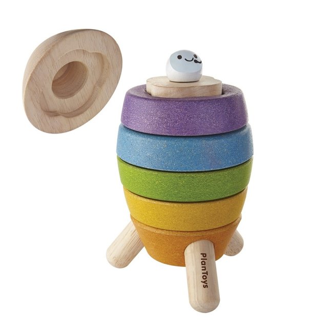 PlanToys Stapelturm Rakete Holz 5694