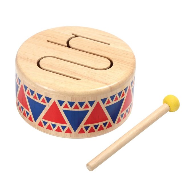 PlanToys Trommel Solid Drum Hout 6404