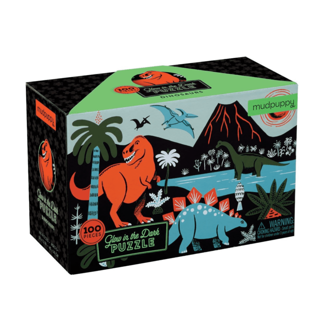 Mudpuppy Glow in the dark puzzle dinosaurs 100 pc.