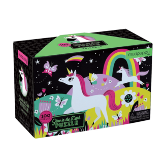 Mudpuppy Glow in the dark Puzzle Unicorn 100-teilig