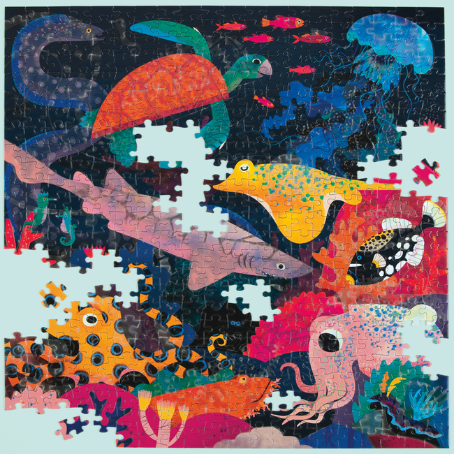 Mudpuppy Glow in the dark Puzzle Ozean 500-Teile