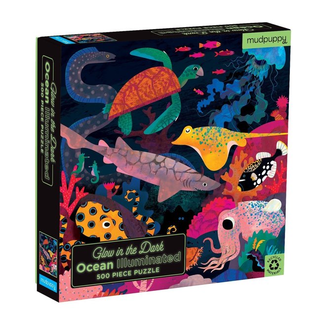 Mudpuppy Glow in the dark puzzel Oceaan 500 st.