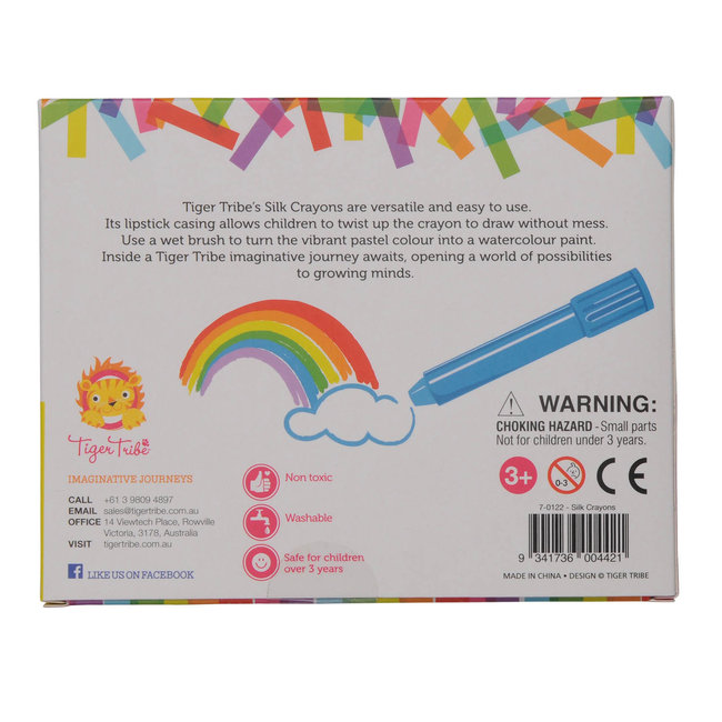 Tiger Tribe Zijde Krijt (aquarel effect) 8 st.