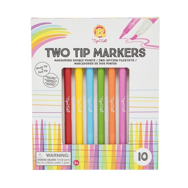 Tiger Tribe Two Tip Markers 10 pc.