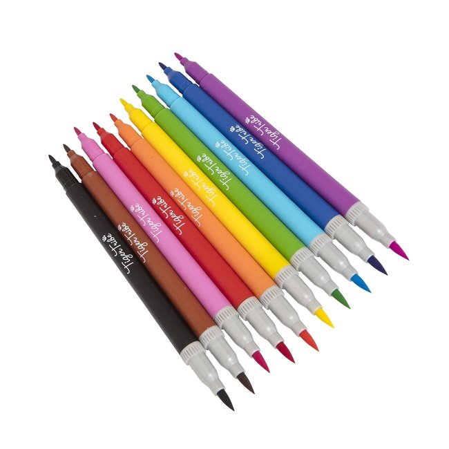 Tiger Tribe Two Tip Markers 10 pc.