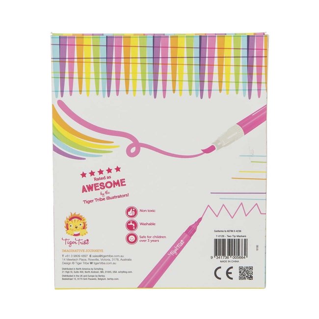 Tiger Tribe Two Tip Markers 10 pc.