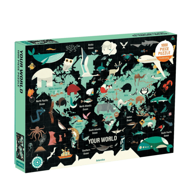 Mudpuppy Puzzle Weltkarte 1000 Teile
