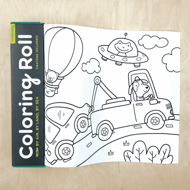 Mudpuppy Coloring Roll Land Lucht Zee 3 meter