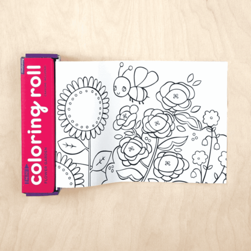 Mudpuppy Mini Coloring Roll Flower Garden Mudpuppy Mini Coloring Roll Flower Garden
