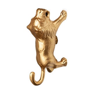 KidsDepot Wandhaken Löwe Gold Lino