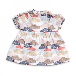 Skrallan Doll Dress Clouds