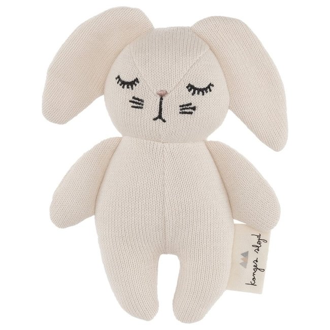 Konges Sløjd Mini Rabbit Rattle Off White