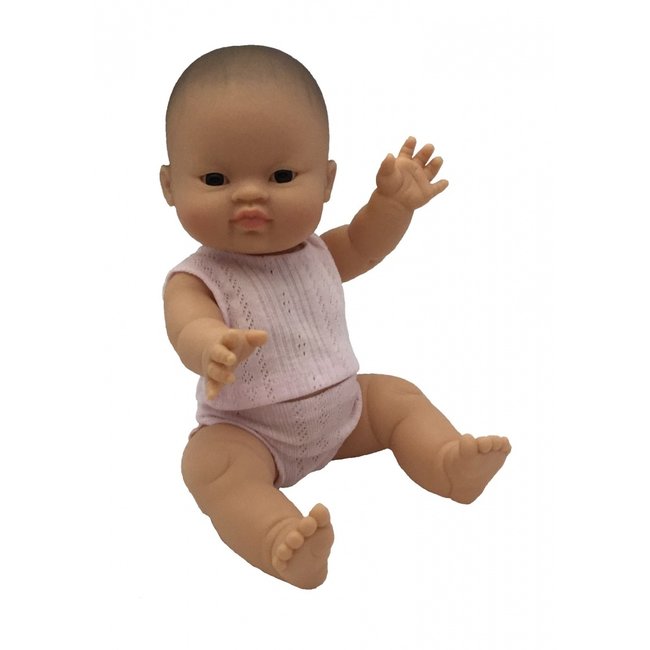 Paola Reina Puppe Gordi Mit Rosa Unterwäsche Asiatisch Mädchen 34 cm