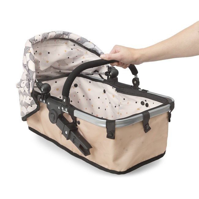 Skrallan Doll's Pram 3-in-1 Pink