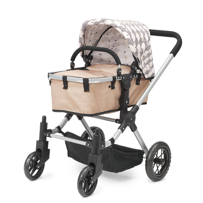 Skrallan Poppenwagen 3-in-1 Roze