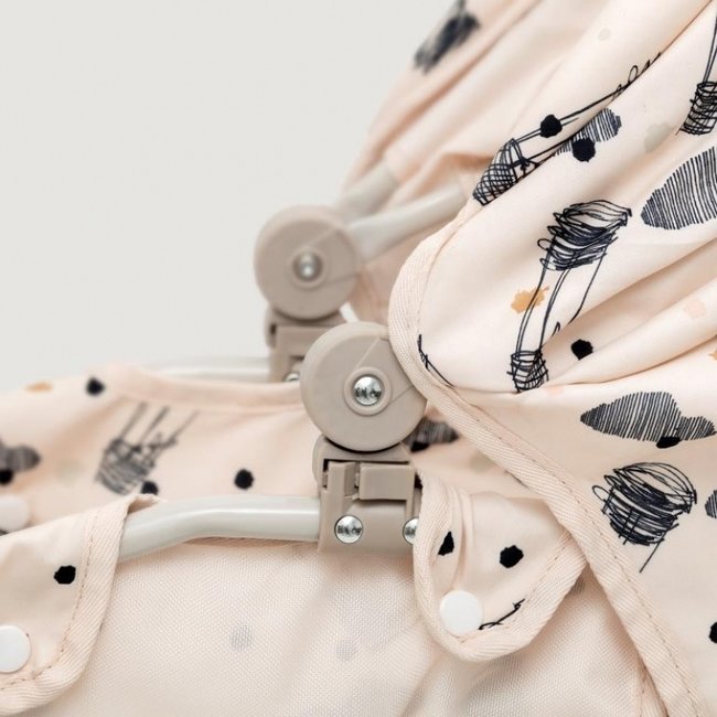 Skrallan Puppenwagen 2-in-1 Heißluftballon