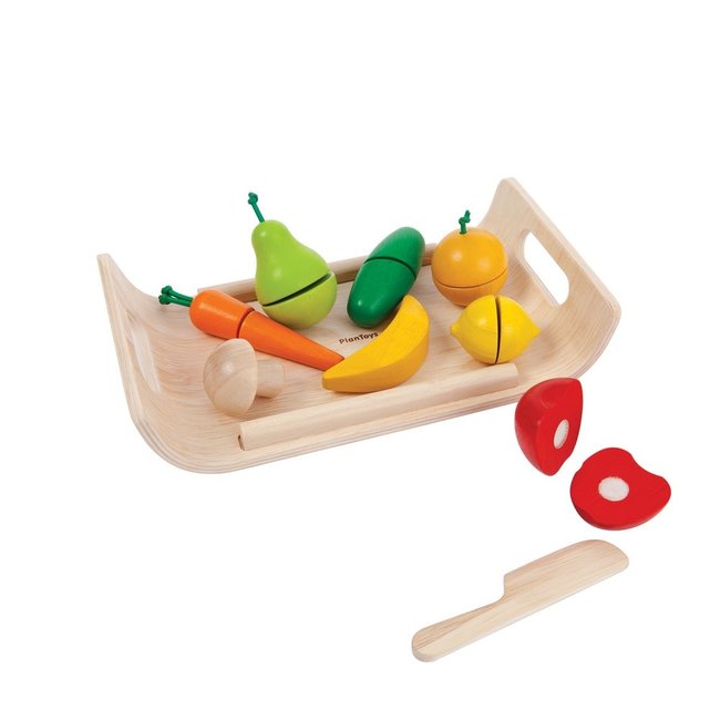 Geboorte geven Startpunt methaan PlanToys Groente & Fruit Snijden 3416 - Rocket Toys