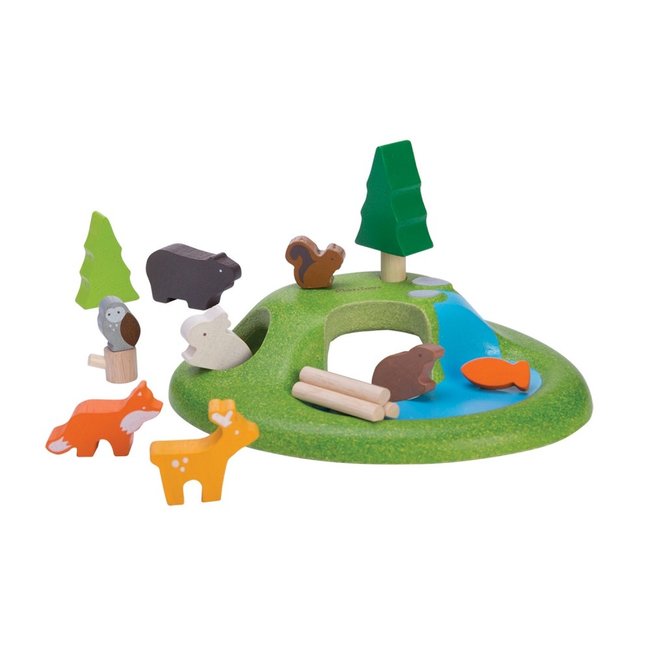 wooden animal set