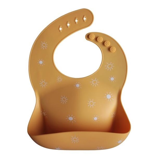 Mushie Silicone Bib Sun Yellow
