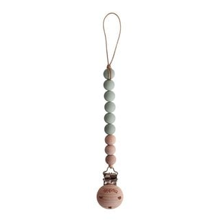 Mushie Pacifier Strap Cleo Sage