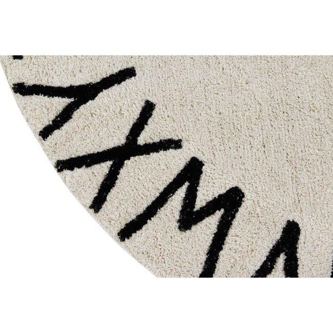 Lorena Canals Round Rug ABC Beige Ø 150 cm