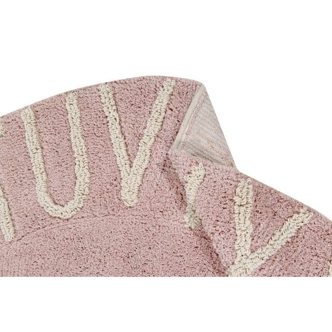 Lorena Canals Round Rug ABC Pink Ø 150 cm