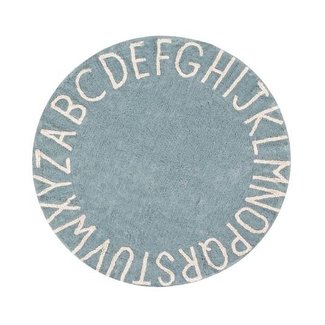 Lorena Canals Rond Vloerkleed ABC Blauw