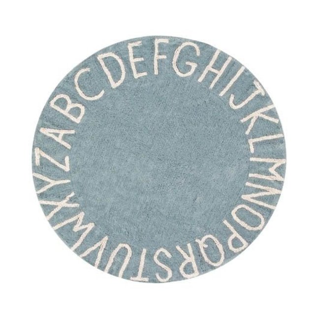 Lorena Canals Teppich Rund ABC Blau Ø 150 cm