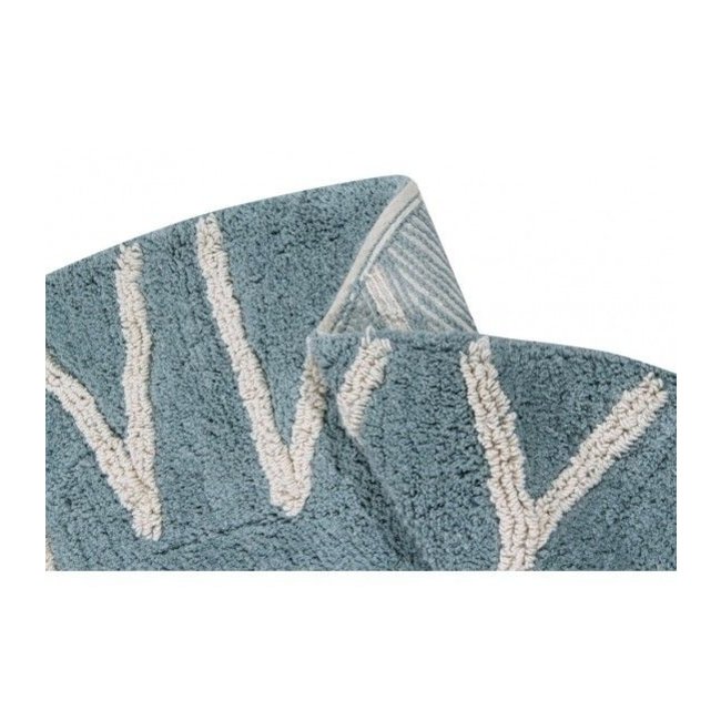 Lorena Canals Round Rug ABC Blue Ø 150 cm