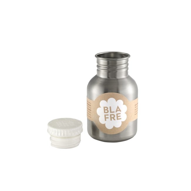Blafre Drinkfles 300 ml witte dop RVS