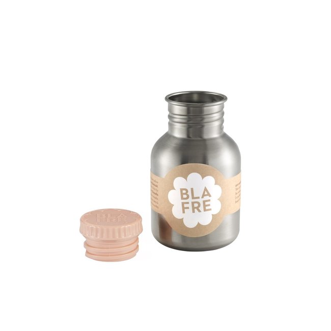 Blafre Drinkfles 300 ml peach lichtroze dop RVS