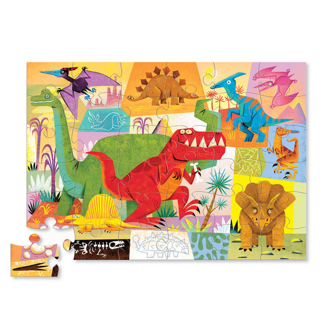 Crocodile Creek Puzzels Vloerpuzzel Dinosaurus 36 stukjes 3 jaar+