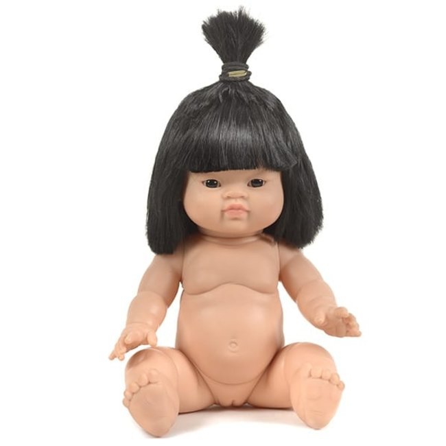Minikane Doll Jade Gordi Black Hair Girl 34 cm