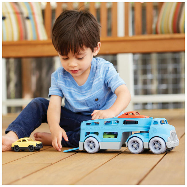 Green Toys Car Carrier & 3 Cars