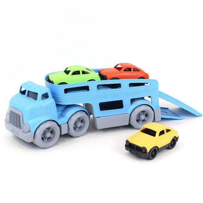 Green Toys Vrachtwagen & 3 Auto's