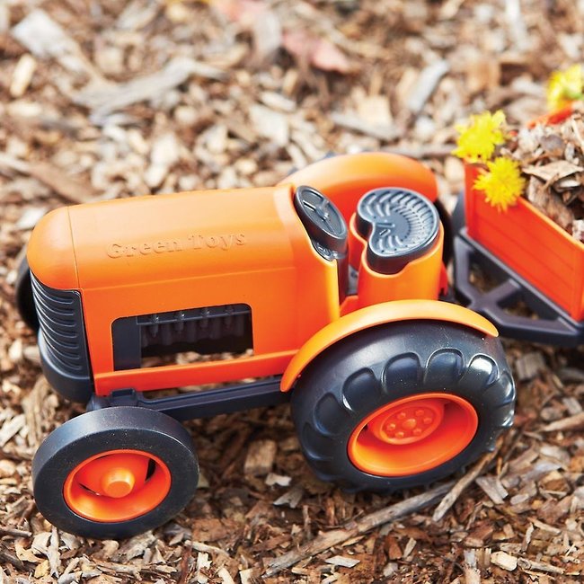 Green Toys Tractor Orange
