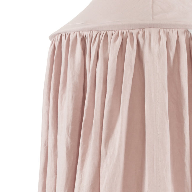 Cotton & Sweets Betthimmel Powder Pink Leinen