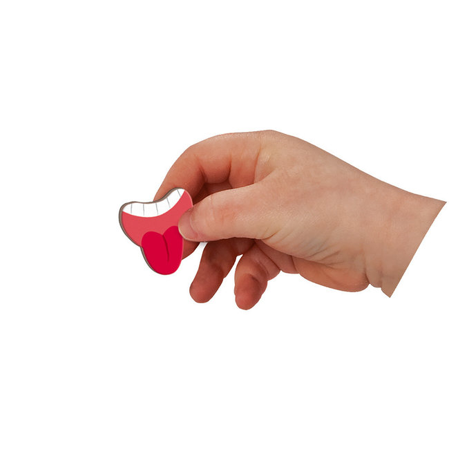 Janod Magnetbuch Crazy Faces Mädchen 5 Teile