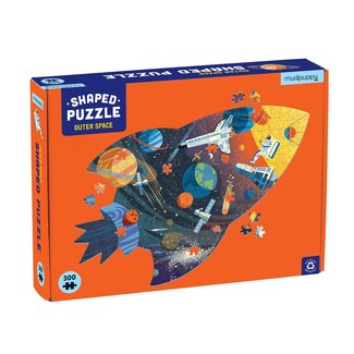 Mudpuppy Shaped puzzle outer space 300 pieces