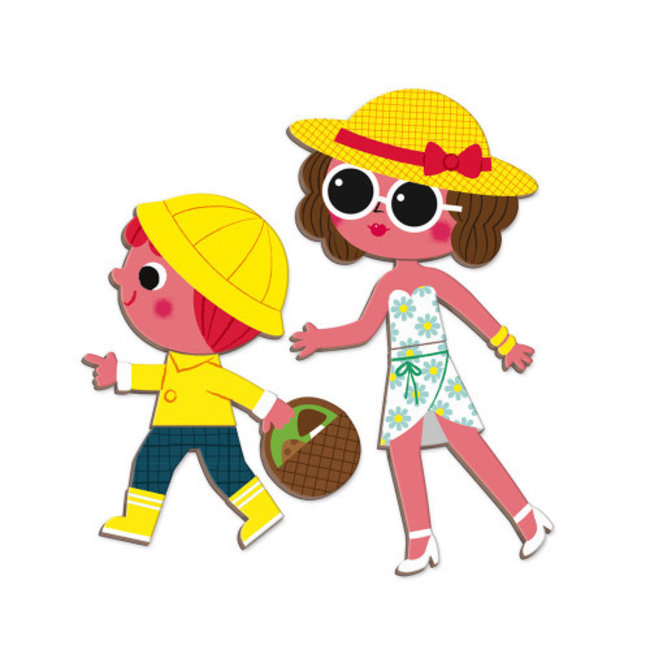 Janod Magnetbuch Vier Jahreszeiten 115 Teilen