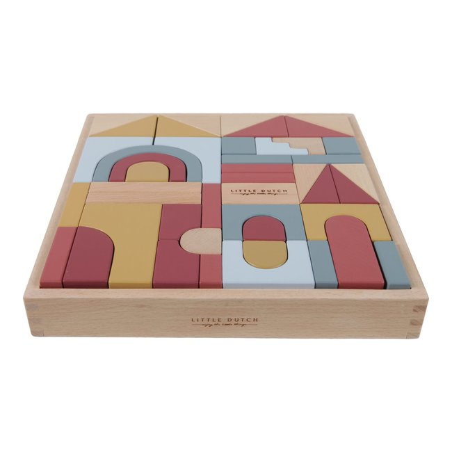 Little Dutch Wooden Blocks Pure & Nature