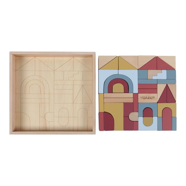 Little Dutch Wooden Blocks Pure & Nature