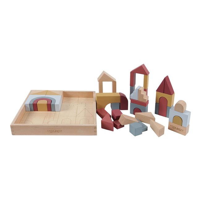 Little Dutch Wooden Blocks Pure & Nature