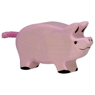 Holztiger Piglet pink 80066 6 cm