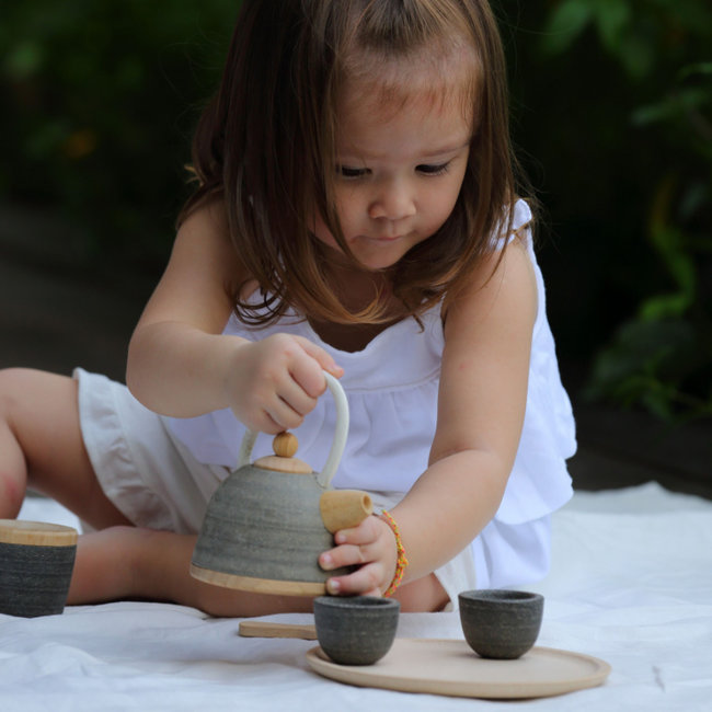 PlanToys Asian Tea Set Wood 3617