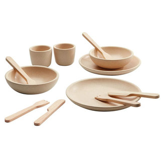 PlanToys Houten Servies Naturel