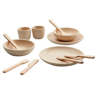 PlanToys Wooden Tableware Natural