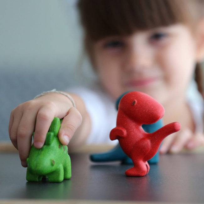 PlanToys Dinosaurus Set Hout 6126
