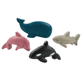 PlanToys Zeedieren Set Hout