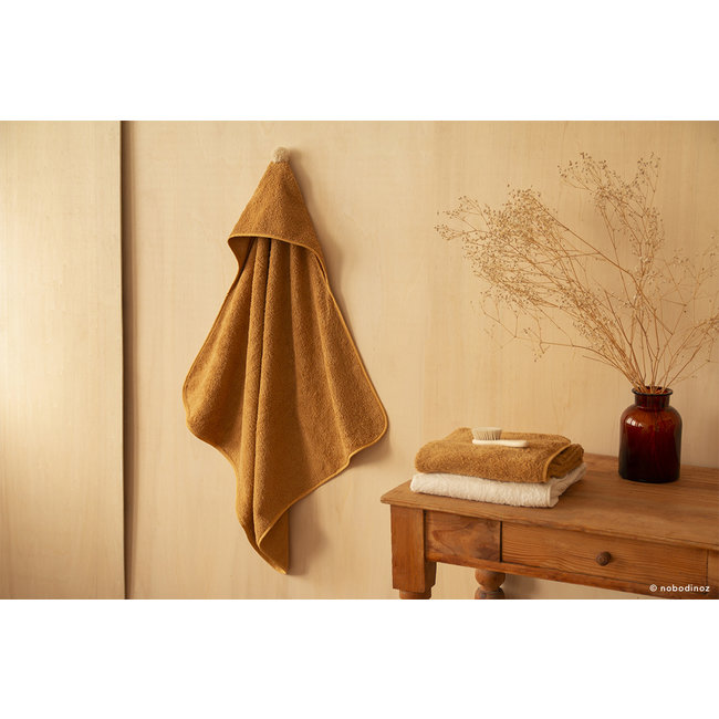 Nobodinoz Baby Bath Cape So Cute Caramel